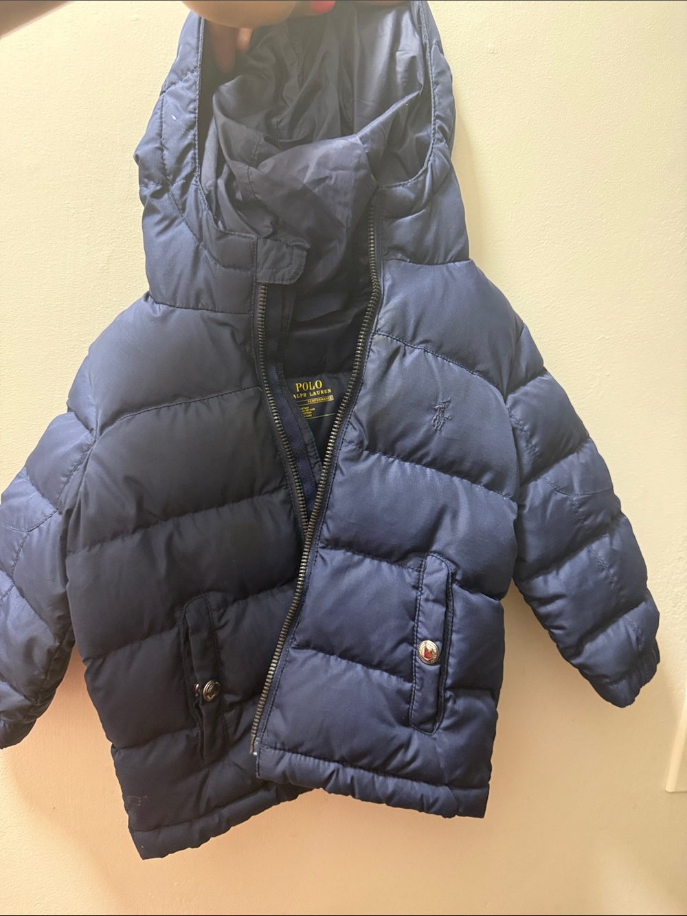 Polo by Ralph Lauren Kids Navy Hooded Puffer Coat